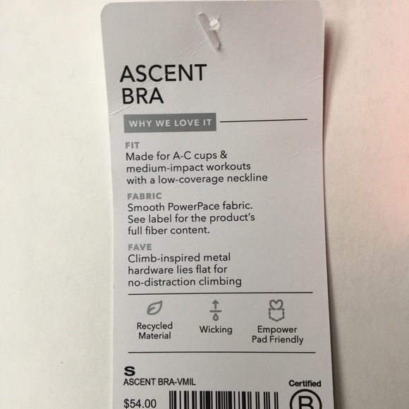 NWT Athleta Ascent Bra A-C - Picture 6 of 13